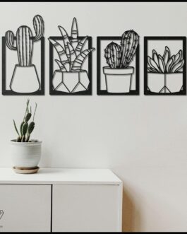 Wooden Botanical Plant Wall Decoration