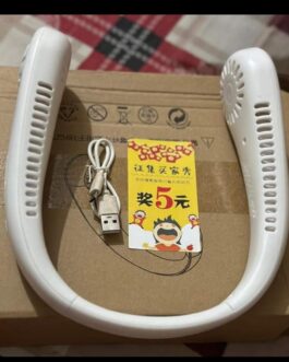 Portable Hanging Neck Fan Rechargeable | Rechargeable cooling fan (Random color)