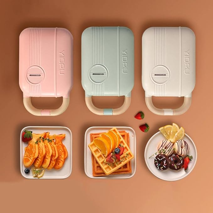3 in 1 Electric Sandwich Toast, Waffle, Pancake, Donut, Egg , Waffle, Fish, Cake Grill Coating Making Machine for Breakfast Horno elթctrico (Random color) - Image 2