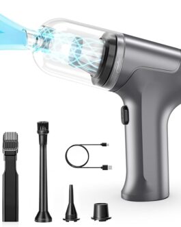 Multifunction Portable Vaccum Cleaner for Car, home, outdoor Model ATJ 2366 (Black)
