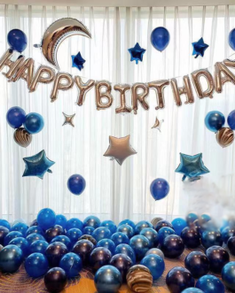 Happy Birthday Foil & Metallic Balloon Set