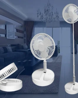 Long Stand Rechargeable Portable Folding Fan | Extendable Floor