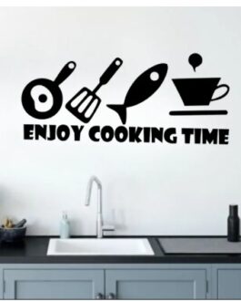 Enjoy Cooking Time DIY Kitchen Restaurant Wall Stickers Home Decoration Vinyl Art Decal