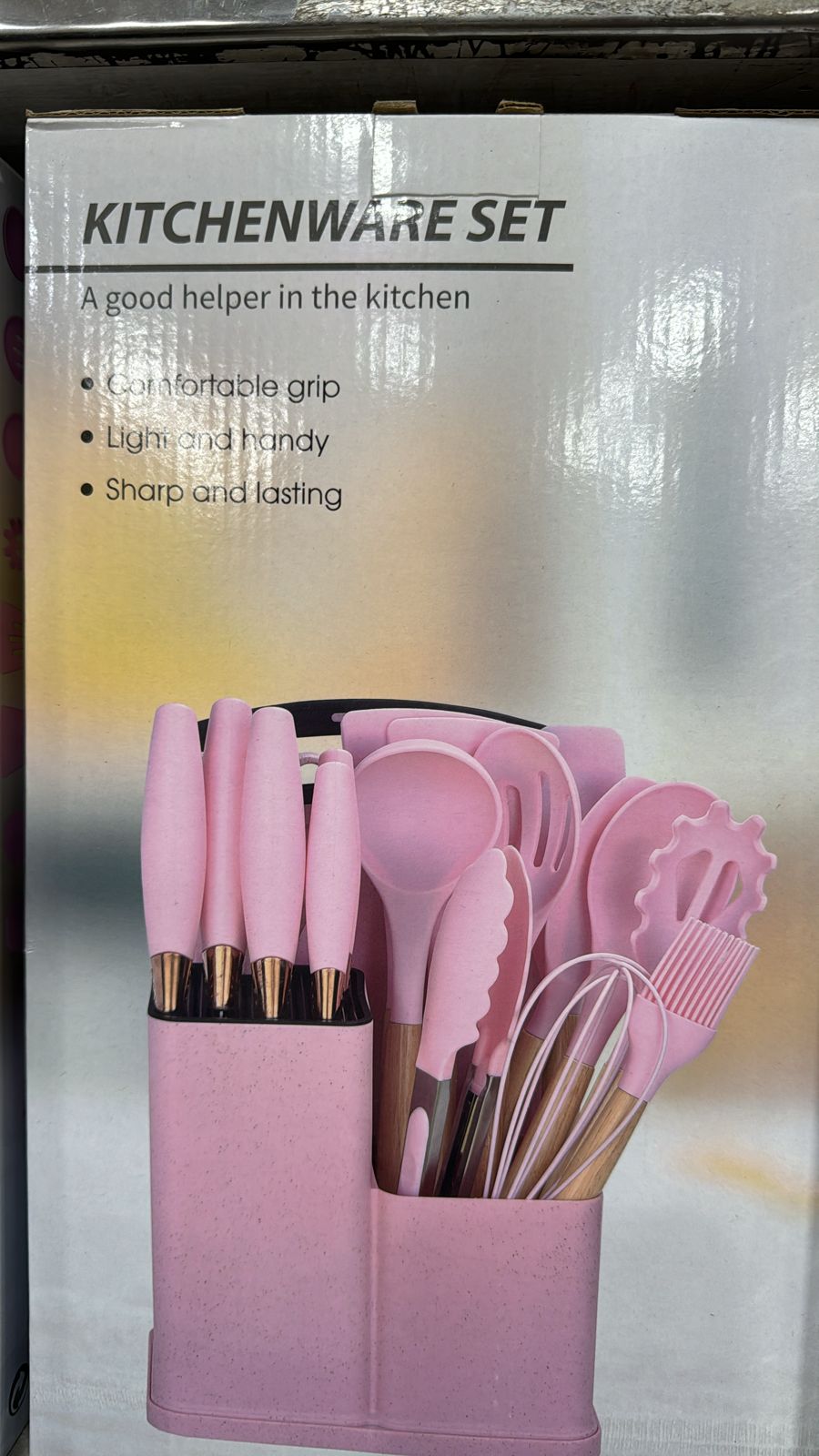 19 PCs Silicon Cooking & Knife Set (random color) - Image 4