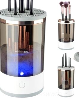 3 In 1 Electric Makeup Brush Cleaner Makeup Brushes Drying Rack Brush Holder Stand Tool