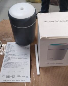 Portable Diffuser USB Humidifier | LED Lights two Functions | Colorful Cool Mini Humidifier, Portable Air Humidifier Aroma Essential Oil Diffuser, USB Mist Sprayer Small Personal Humidifier for Car Home (Dark Grey)