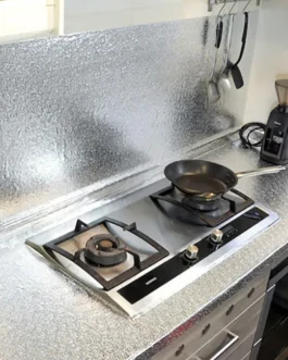 Kitchen Oil Proof Waterproof Sticker Aluminum Foil Sheet Kitchen Stove Cabinet Stickers Self Adhesive Wallpapers