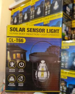 1pc Solar Powered Outdoor Camping Lamp With Motion Sensor & Tungsten Wire,
