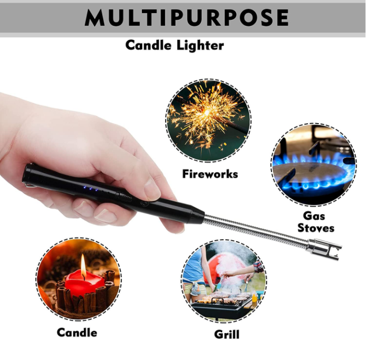 Electric Lighter Rechargeable USB, With 360ԍFlexible Long Neck Flameless Lighter - Image 8