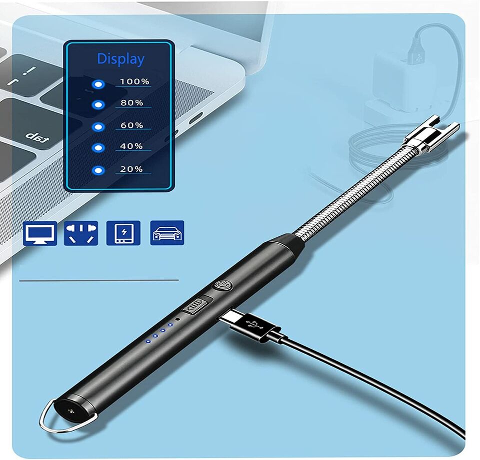 Electric Lighter Rechargeable USB, With 360ԍFlexible Long Neck Flameless Lighter - Image 6
